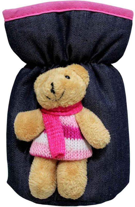 Rachna Baby Denim Feeding Bottle Cover 04 - Small(Pink, Blue)