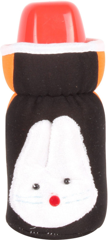 Ole Baby Dual Color Popup Rabbit Small Bottle Cover(Black, Orange)