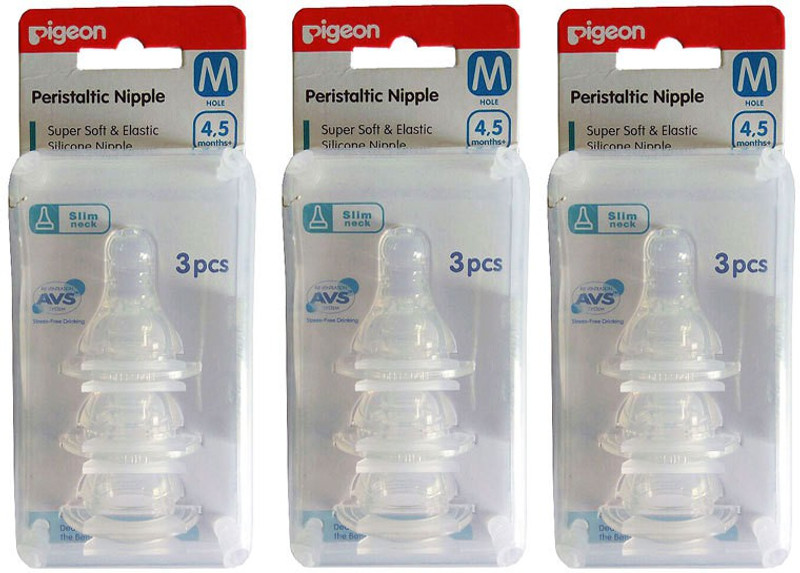 Pigeon Peristaltic Medium Size nipple (Pack Of 3) Medium Flow Nipple(Pack of 3 Nipples) Pigeon Peristaltic Medium Size nipple (Pack Of 3) Medium Flow Nipple(Pack of 3 Nipples)