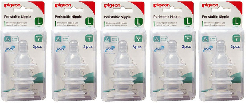 Pigeon Peristaltic Large Size nipple (Pack Of 5) Fast Flow Nipple(Pack of 5 Nipples) Pigeon Peristaltic Large Size nipple (Pack Of 5) Fast Flow Nipple(Pack of 5 Nipples)