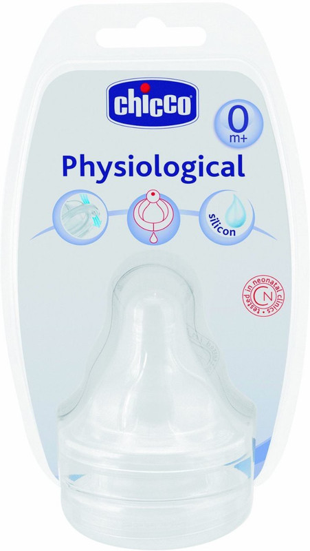 Chicco PHYSIOLOGICAL SILICON TEAT WITH ANTI-COLIC VALVE REGULAR FLOW 2PCS New Born Flow Nipple(Pack of 2 Nipples) Chicco PHYSIOLOGICAL SILICON TEAT WITH ANTI-COLIC VALVE REGULAR FLOW 2PCS New Born Flow Nipple(Pack of 2 Nipples)
