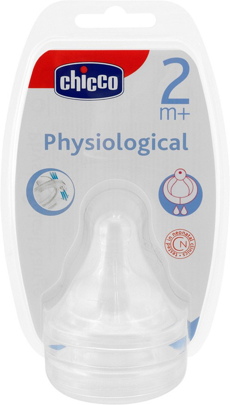 Chicco Physiological Teat Silicon 2 Hole Medium Flow - 2 Pcs Medium Flow Nipple(Pack of 2 Nipples) Chicco Physiological Teat Silicon 2 Hole Medium Flow - 2 Pcs Medium Flow Nipple(Pack of 2 Nipples)