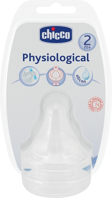 Chicco Physiological Teat Silicon - 2 Hole Medium Flow Nipple(Pack of 2 Nipples) Chicco Physiological Teat Silicon - 2 Hole Medium Flow Nipple(Pack of 2 Nipples)