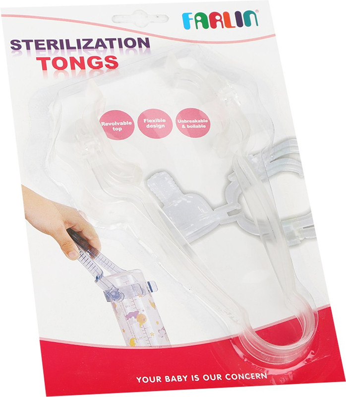Farlin PC Non Toxic Plastic Sterilization Tongs(White) Farlin PC Non Toxic Plastic Sterilization Tongs(White)