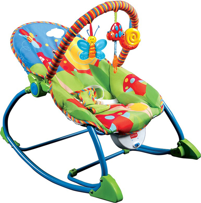 LuvLap Butterfly Toddler Rocker Rocker(Multicolor)