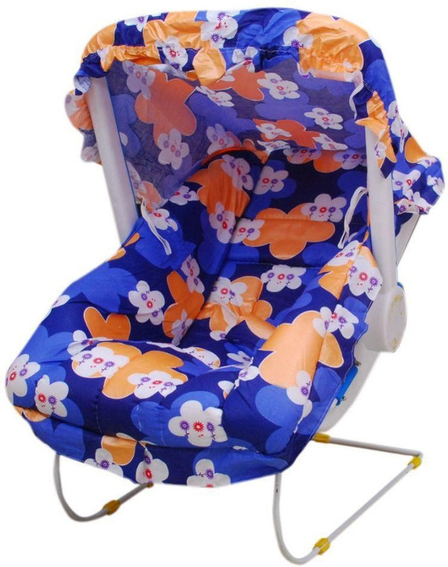 AAMAYA Blue Floral Print Bouncer Bouncer(Multicolor)