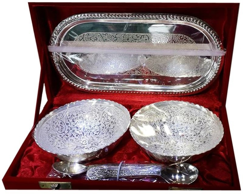 Spirit Silver Plated Bowl Set(Silver, Pack of 4) RS.349 (73.00% Off) - Flipkart