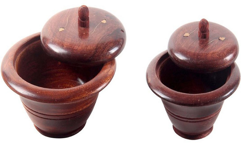 india wooden handicraft Wood Bowl Set(Brown)