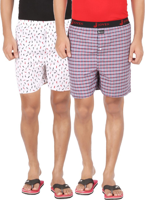 Joven ML-34 Checkered Men Boxer(Pack of 2)