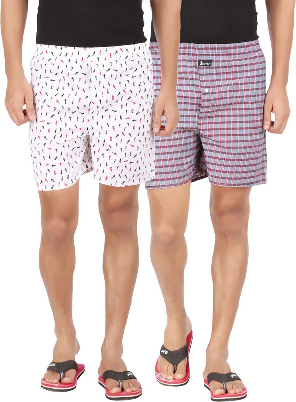 Joven M-61 Checkered Men Boxer(Pack of 2)