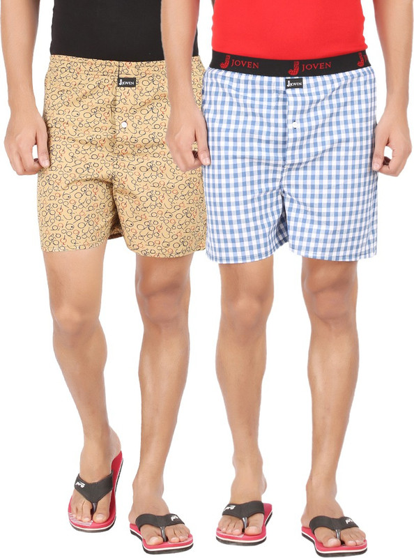 Joven M 82 Checkered Men Boxer(Pack of 2)
