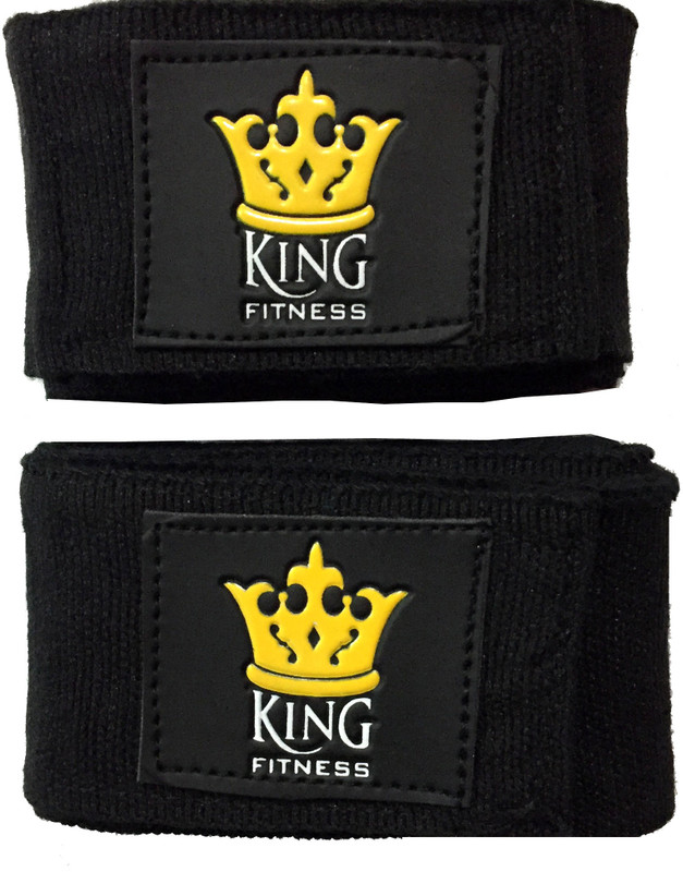 KING FITNESS XTREME PRO 2.75 METERS SET OF 2 Pcs Black Boxing Hand Wrap(Black, 180 inch) KING FITNESS XTREME PRO 2.75 METERS SET OF 2 Pcs Black Boxing Hand Wrap(Black, 180 inch)