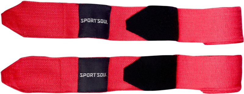 SportSoul Stretchable (1 Pair) Red Boxing Hand Wrap(Red, 180 inch) SportSoul Stretchable (1 Pair) Red Boxing Hand Wrap(Red, 180 inch)
