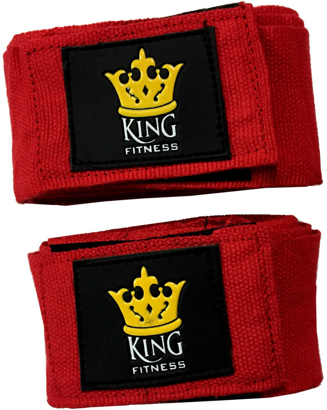 KING FITNESS XTREME PRO ULTIMATE 2.75 METERS SET OF 2 Pcs Red Boxing Hand Wrap(Red, 180 inch) KING FITNESS XTREME PRO ULTIMATE 2.75 METERS SET OF 2 Pcs Red Boxing Hand Wrap(Red, 180 inch)