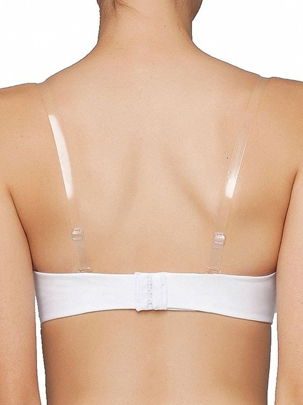 Buy smooth&style Sequin Bra Straps(transparent, white, Pack of 2