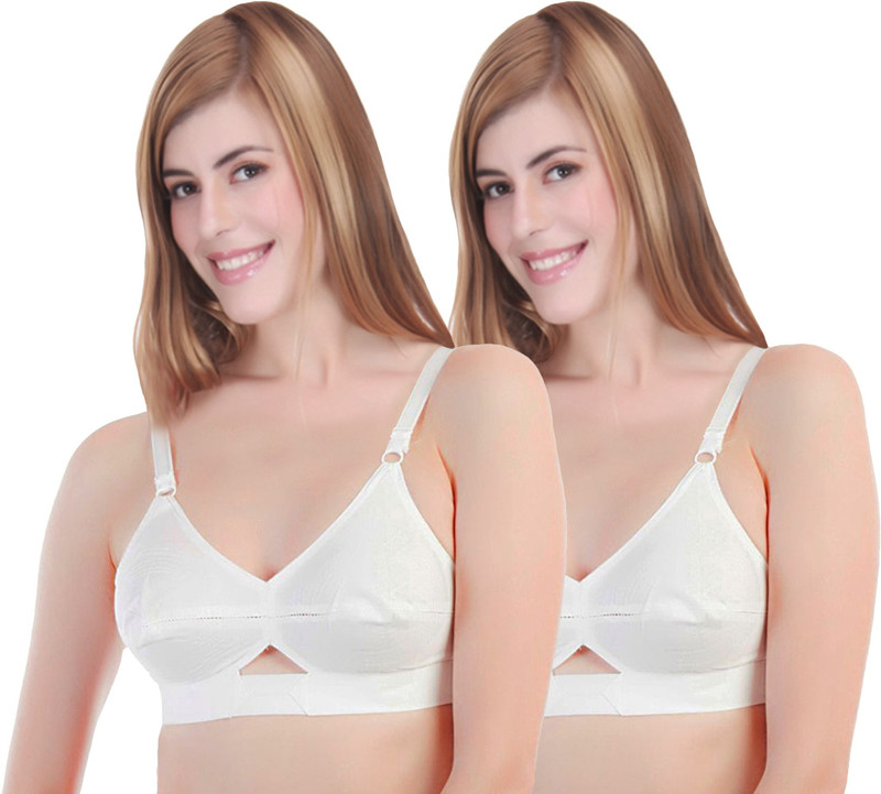 Selfcare New Designer Women Minimizer Non Padded Bra(White)
