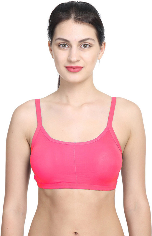 PrivateLifes Flaunt Your Back Women Sports Lightly Padded Bra(Pink)