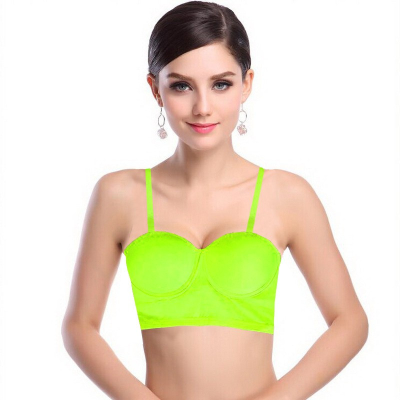 PrivateLifes Backless Fashion Women Sports Lightly Padded Bra(Green)