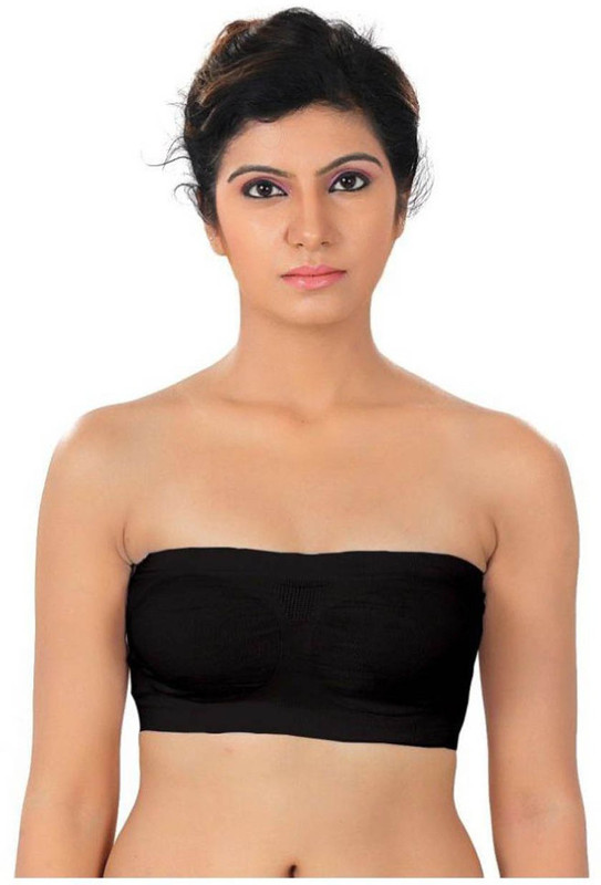 Falguni Fashion Falguni Fashion Non Women Tube Non Padded Bra(Black)