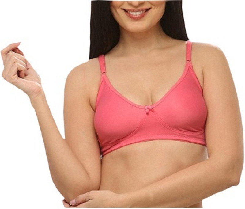 Port byNEVA NT109 Women Full Coverage Bra(Pink)