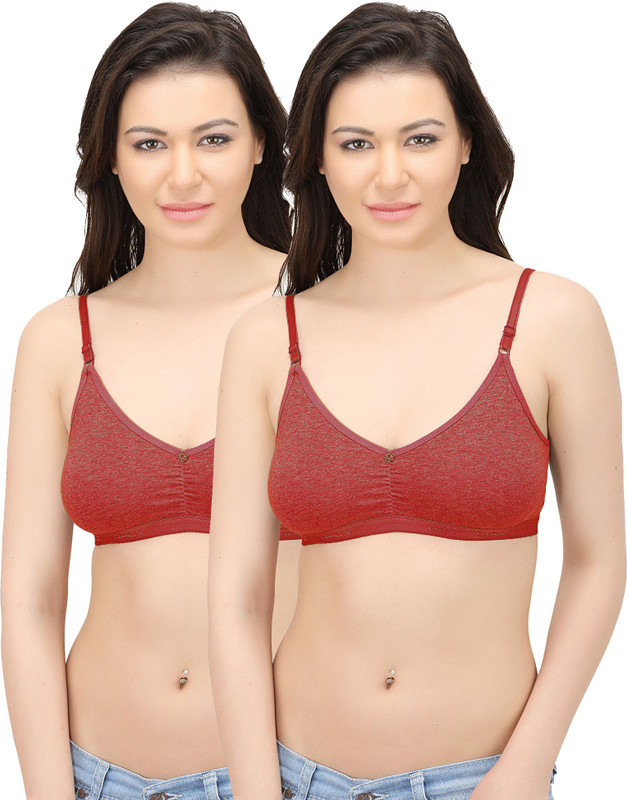 Viral Girl Women Sports Bra(Red)