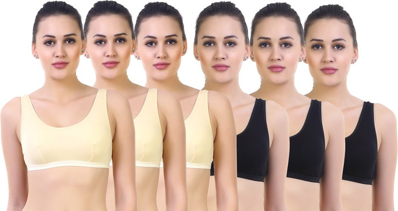 SK Dreams Women Sports Non Padded Bra(Multicolor)