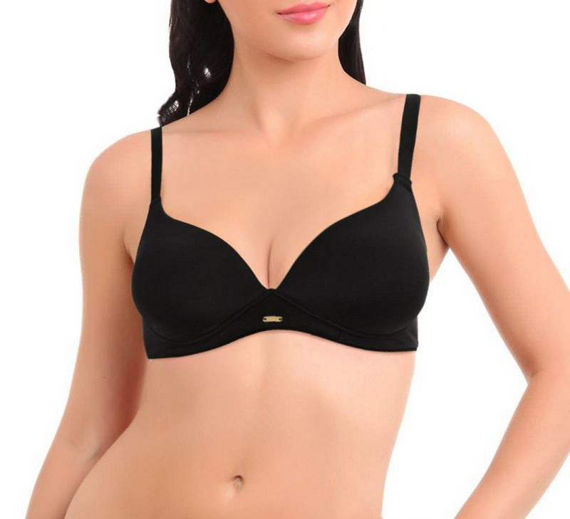 Port byNEVA NT217 Women Full Coverage Bra(Black)