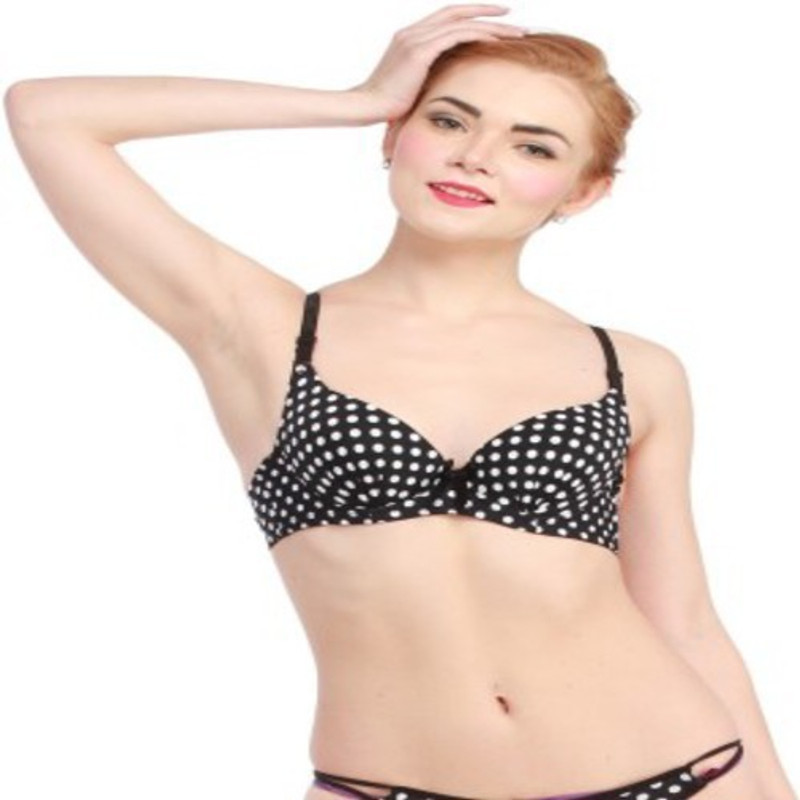 Binnys Women Push-up Lightly Padded Bra(Black)