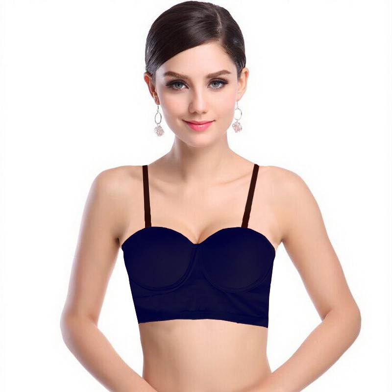 PrivateLifes Backless Fashion Women Sports Lightly Padded Bra(Black)