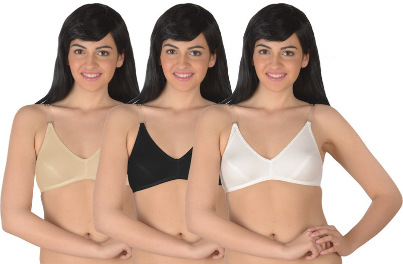 Selfcare 2015 Summer Collection Women T-Shirt Bra(White, Black, Beige)