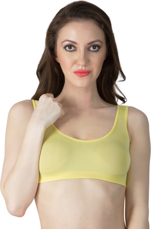Smexy Women Sports Bra(Yellow)
