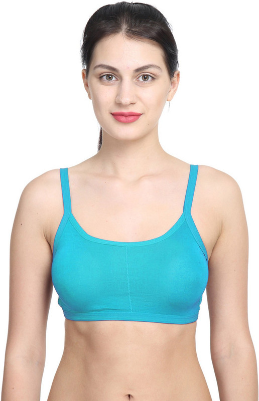 PrivateLifes Flaunt Your Back Women Sports Lightly Padded Bra(Light Blue)