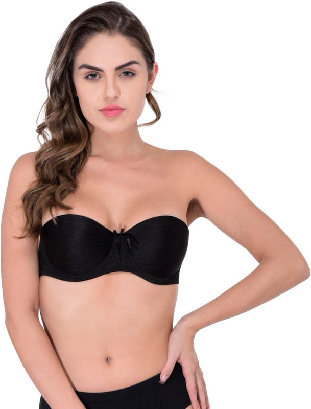 PrettyCat Strapless Backless Solution Women Balconette Lightly Padded Bra(Multicolor)