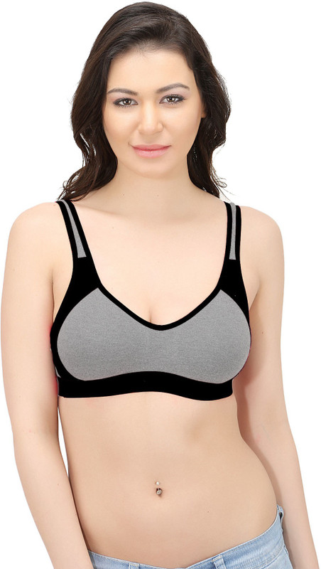 Viral Girl Women Sports Bra(Black)