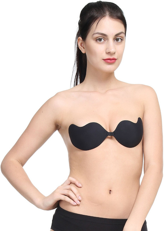 PrettyCat Stickon Women Stick-on Bra(Black)