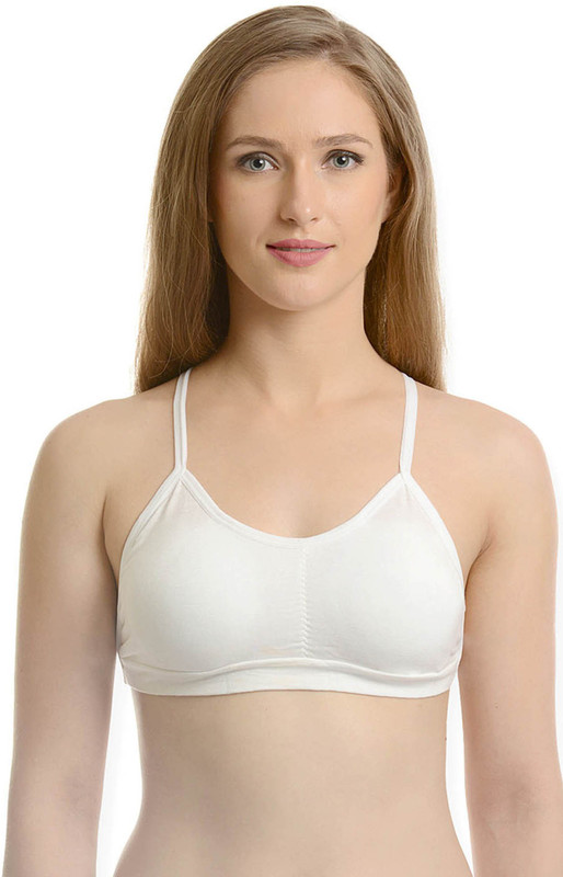 Gopalvilla Women Bralette Lightly Padded Bra(White)