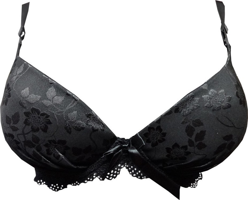 Yadaili Women Push-up Lightly Padded Bra(Black)
