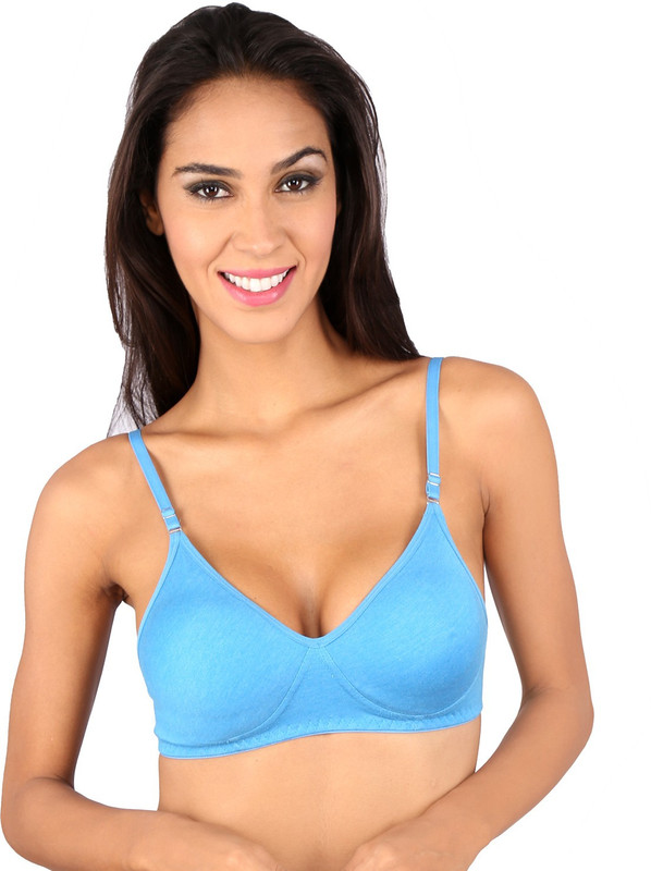 Bralux Bela Women T-Shirt Non Padded Bra(Blue)