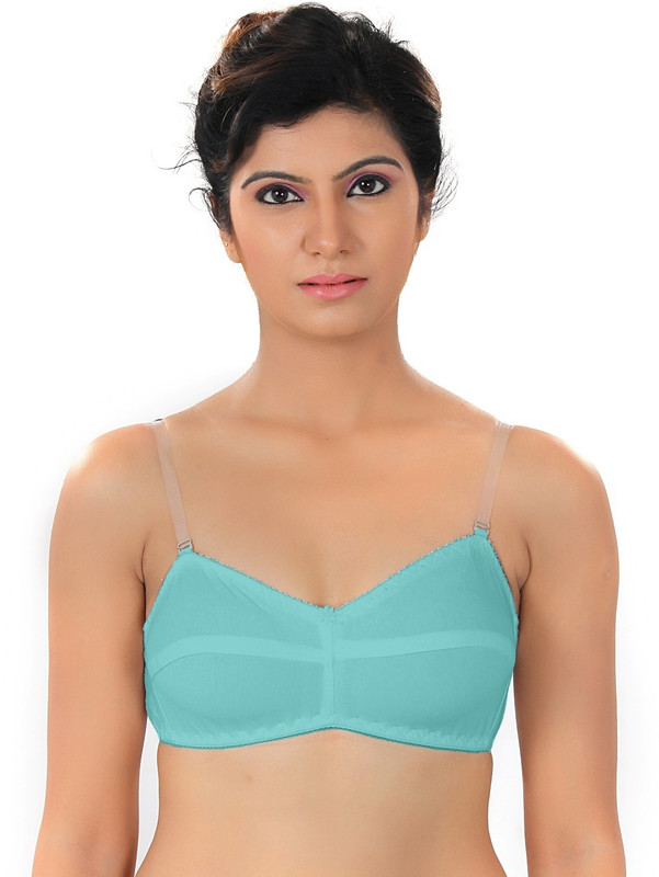 Fabme Secret Straps Women T-Shirt Non Padded Bra(Blue)