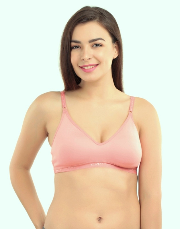 Abelino Women Sports Non Padded Bra(Pink)