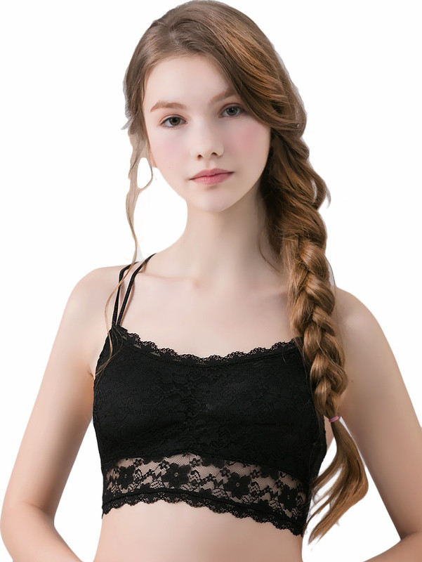 Madaam byMadaam Pro Women Bralette Lightly Padded Bra(Black)