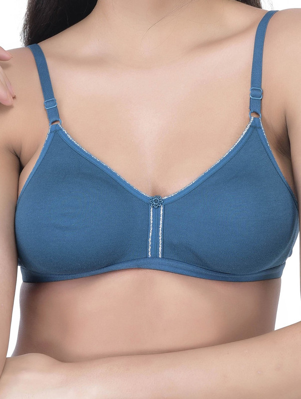Lure Wear Women Push-up Non Padded Bra(Green)