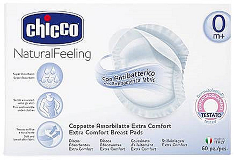 Chicco Antibacterial Breast Protection Pads(60 Pieces)