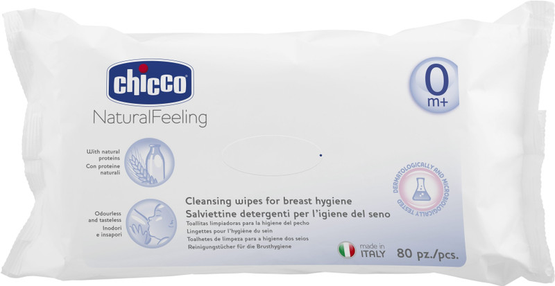 Chicco Sure Safe Nursing Cleansing Wipes(80 Pieces)