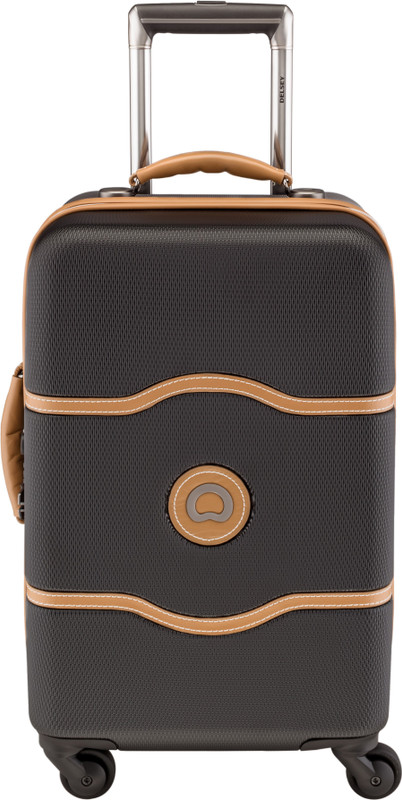 Delsey Chatelet 55 Cm Cabin 4W Tr Case Black Large Briefcase - For Men(Black)