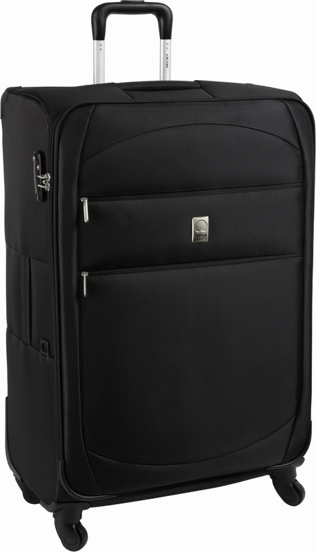 Delsey Trip 78Cm Check-In Trolley Luggage (Black) Large Briefcase - For Men & Women(Black)