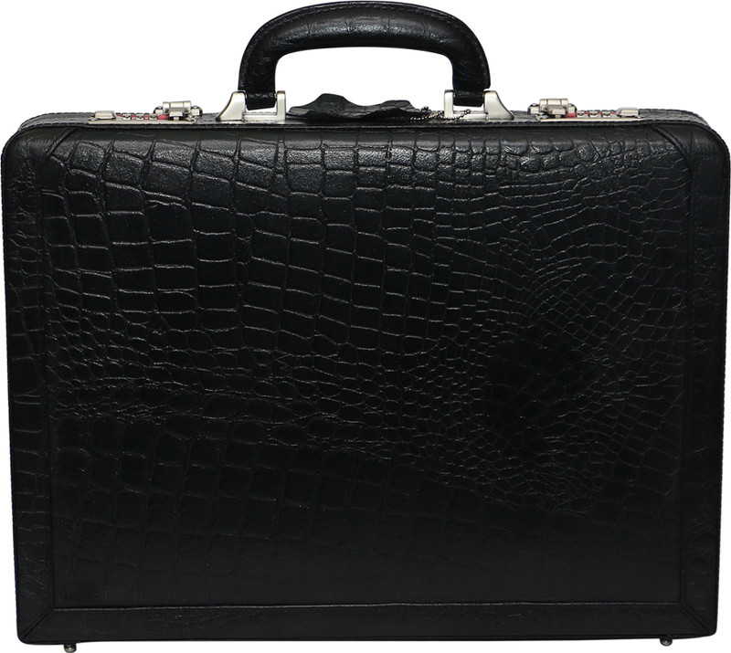 C Comfort Genuine Leather Office Bag Small Briefcase - For Men(Black)