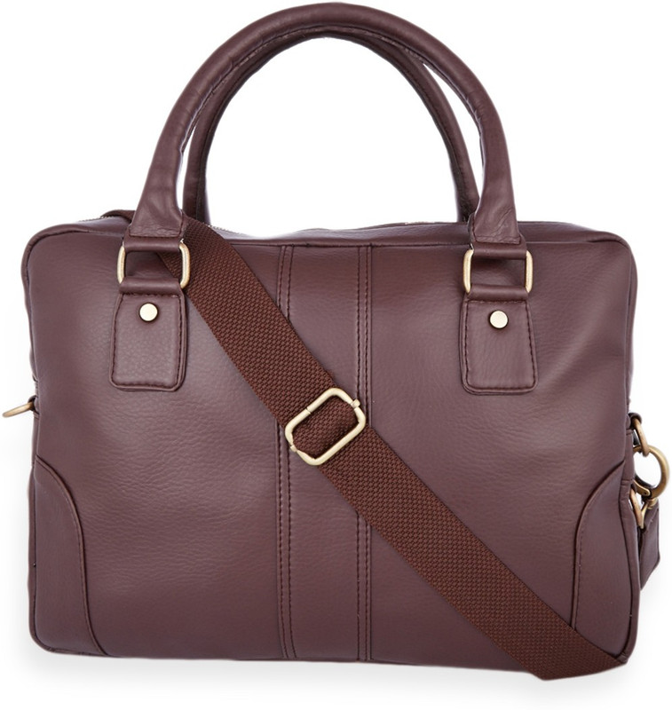 Henry and Smith Men's Time Honored Uptown Medium Briefcase - For Men(Brown)
