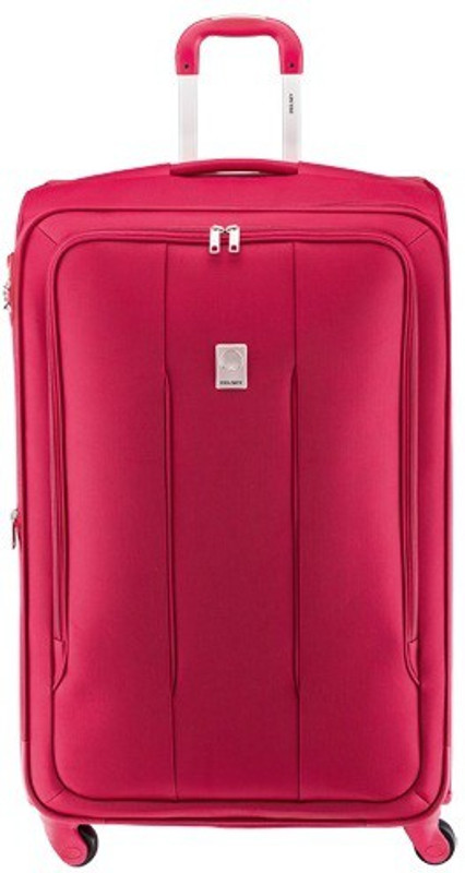 Delsey Discrete 78Cm Check-In Trolley Luggage (Red) Large Briefcase - For Men & Women(Red)