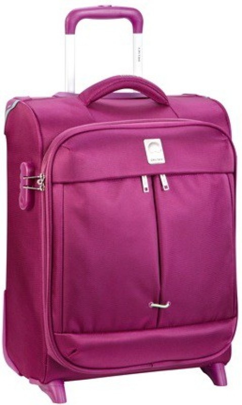 Delsey Flight 55Cm Carry-On Trolley Luggage (Fushia) Small Briefcase - For Men & Women(Fushia)